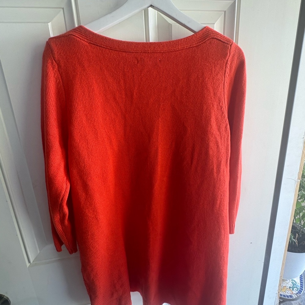 Vibrant Orange Women's Crew Neck Sweater